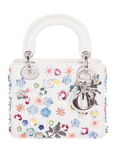 mini lady dior floral|lady dior small price.